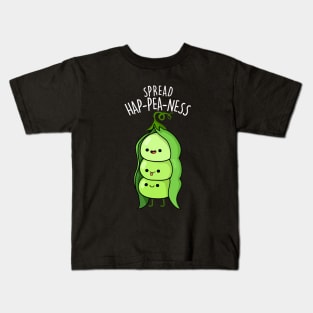 Spread Hap-pea-ness Cute Happy Peas Pun Kids T-Shirt